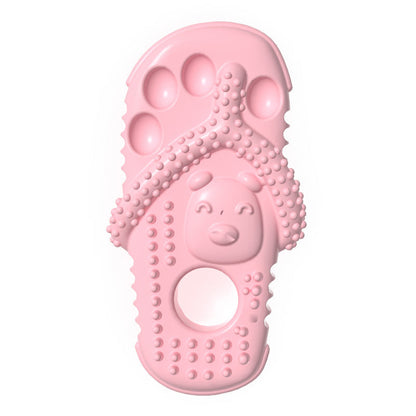 Pet Dog Chewing Toys, Slippers, Teething Toys For Puppies, Durable Rubber Shoes And Slippers, Cleaning Teeth And Protecting Oral Health