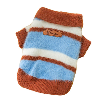 Little Dog Clothes For Autumn And Winter, Small Dog For Winter Warmth, Teddy Bichon Frise POLO Collar Pet Winter Two-legged Sweater