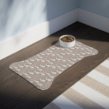 Blushing Meadow Bunny Parade Pattern - Pet Feeding Mat Pet Ze