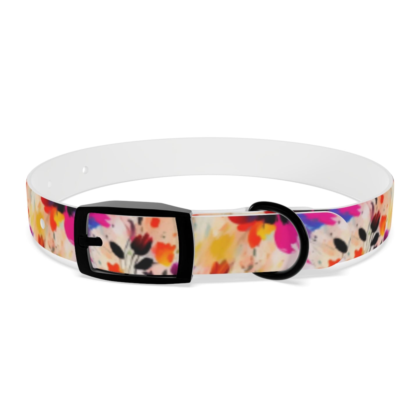 Wildflower Confetti in Watercolor Bloom - Pet Collar Pet Zen