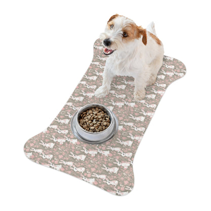 Blushing Meadow Bunny Parade Pattern - Pet Feeding Mat Pet Ze