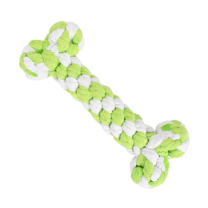 Hand-woven cotton rope bones