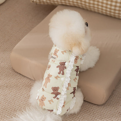 Cute Style Four-legged Fleece Undergarment For Dogs In Autumn And Winter, Warm Pet Clothing For Small Dogs, Puppies And Cats