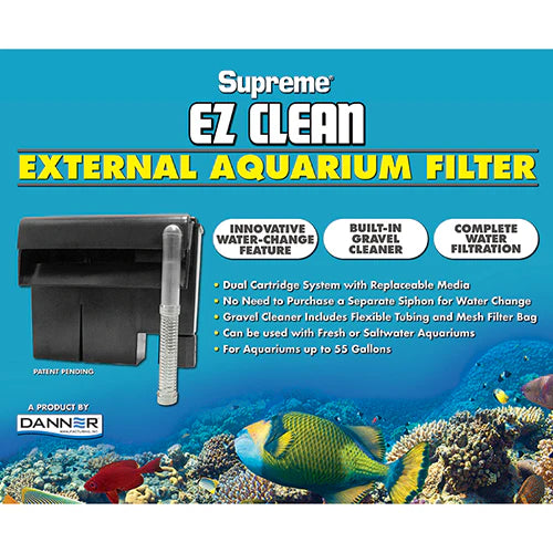 Danner Supreme EZ Clean 55 External Aquarium Filter