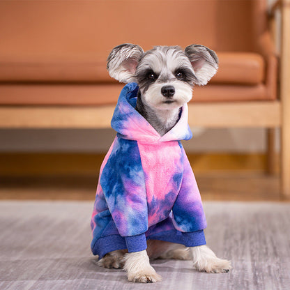 Tie-dye Hoodie For Small Medium And Large Dogs Poodle Bichon Golden Retriever Labrado