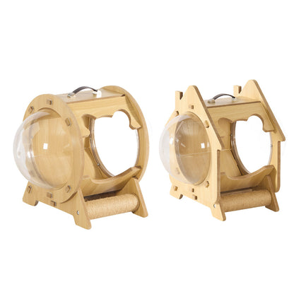 Transparent Capsule Extra-Large Bed Multi-Functional Scratching Post Cat House