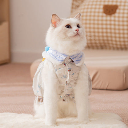 Autumn And Winter Pet Clothes, Outdoor Work Clothes, Warm Lady Skirts, Princess Skirts, And Various Styles Of Cat And Dog Clothes