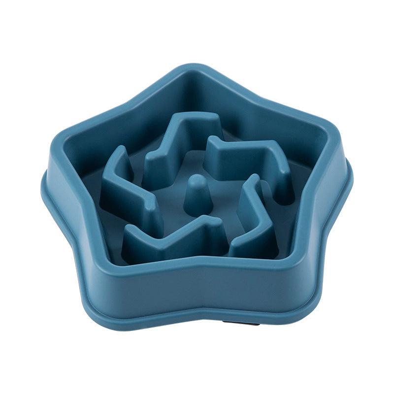 Rough Plastic Pet At The Bottom To Avoid Choking Slow Feeding Bowl