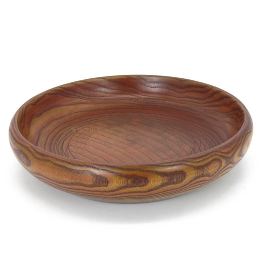 Natural Jujube Hardwood Low-Profile Feeding & Foraging Basin