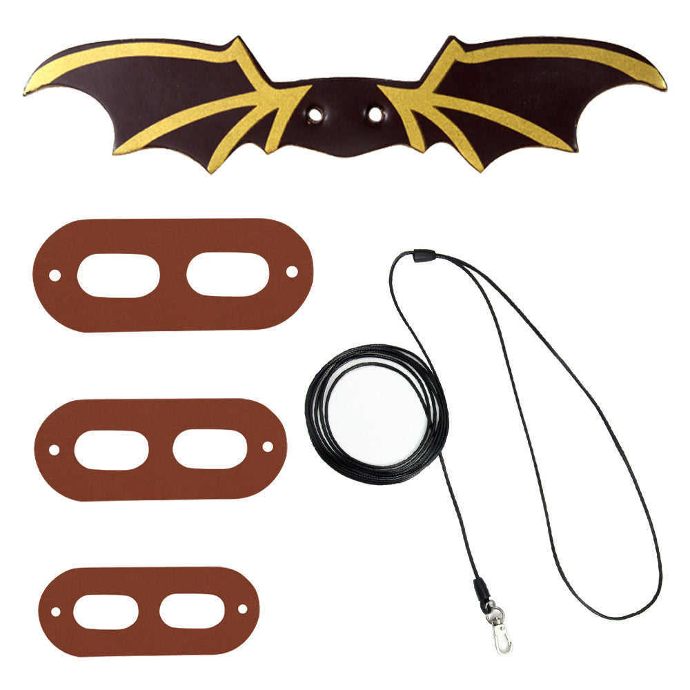 Adjustable Lizard Harness & Leash Set with Wings