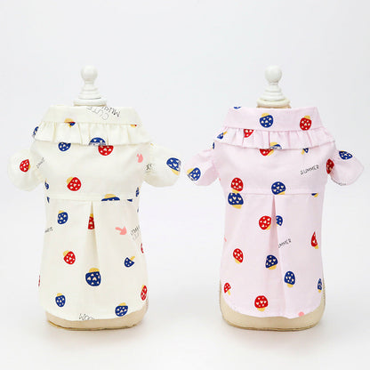 Pet Clothes Puppy Clothes Thin Pet Clothes Teddy Dog Cat Clothes Spring