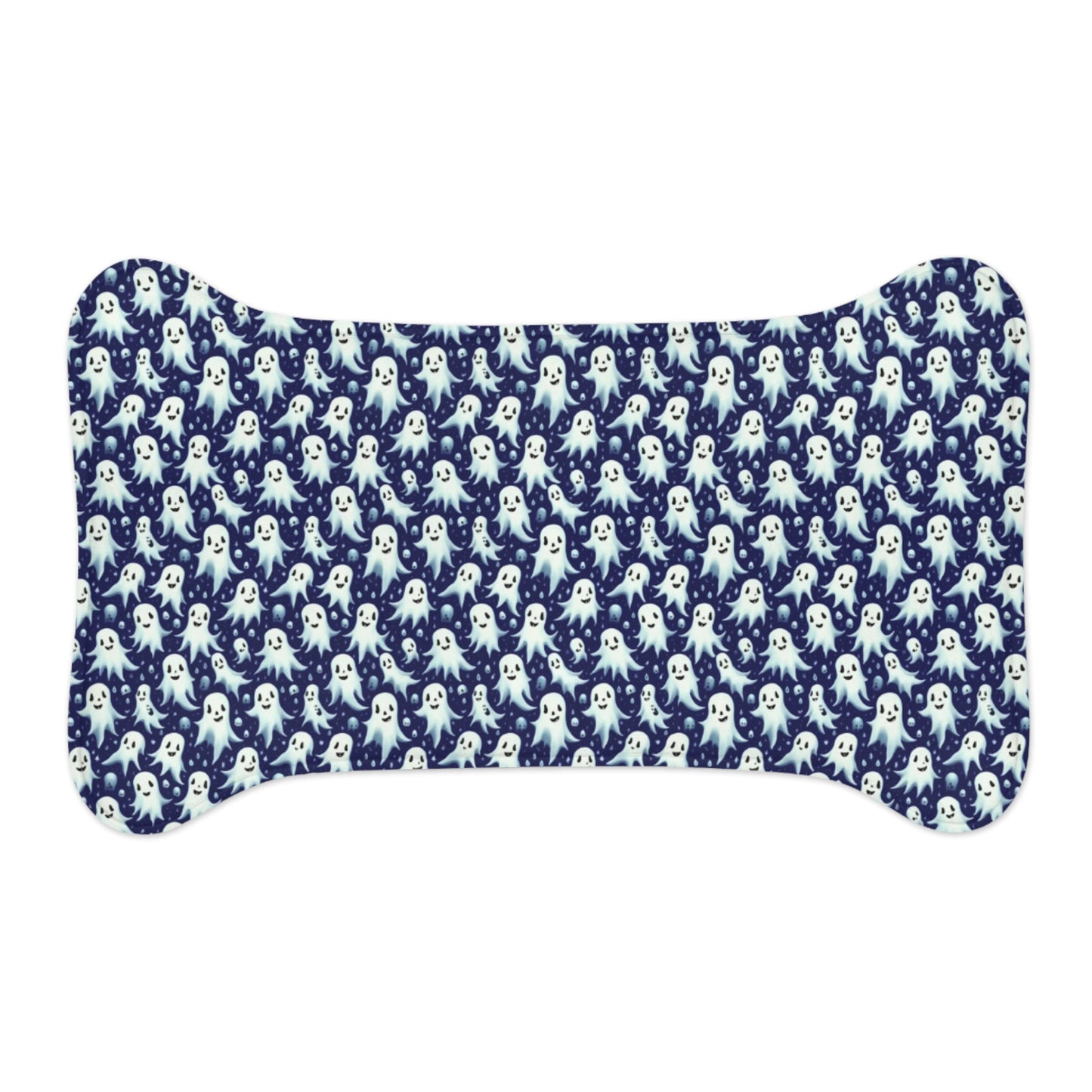 Midnight Mischief: A Thousand Friendly Ghosts Pattern - Pet Feeding Mat Pet Ze