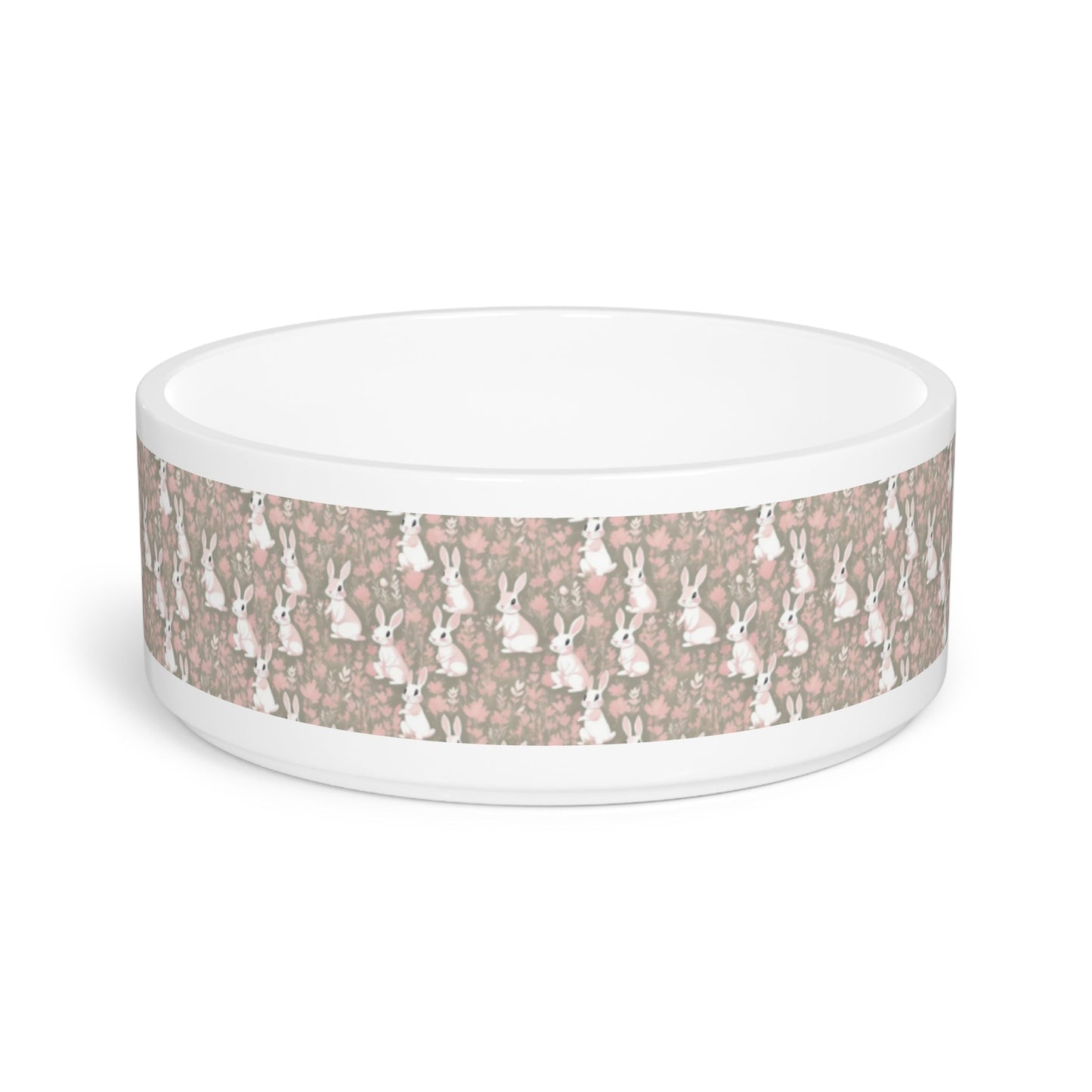 Blushing Meadow Bunny Parade Pattern - Pet Bowl