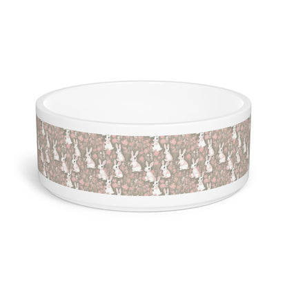 Blushing Meadow Bunny Parade Pattern - Pet Bowl