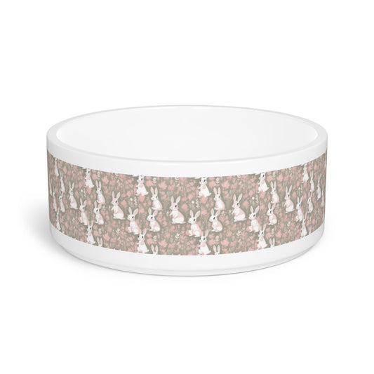 Blushing Meadow Bunny Parade Pattern - Pet Bowl