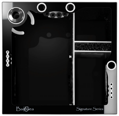 Bashsea 20x20x16 CUBE Signature Series Sump - BLACK & WHITE