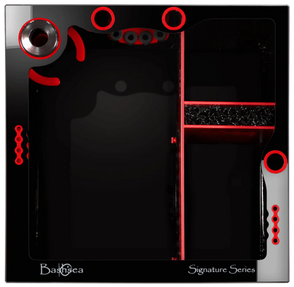 Bashsea 20x20x16 CUBE Ferrari Signature Series Sump - RED