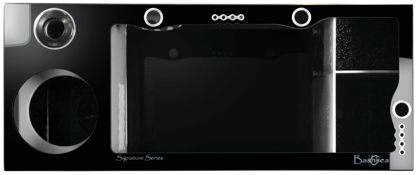 Bashsea 36x15x16 Tuxedo Signature Series Sump GEN 2 - BLACK & WHITE