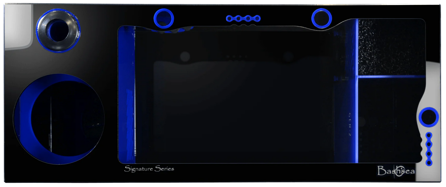 Bashsea 36x15x16" Royal Signature Series Sump - Black & BLUE