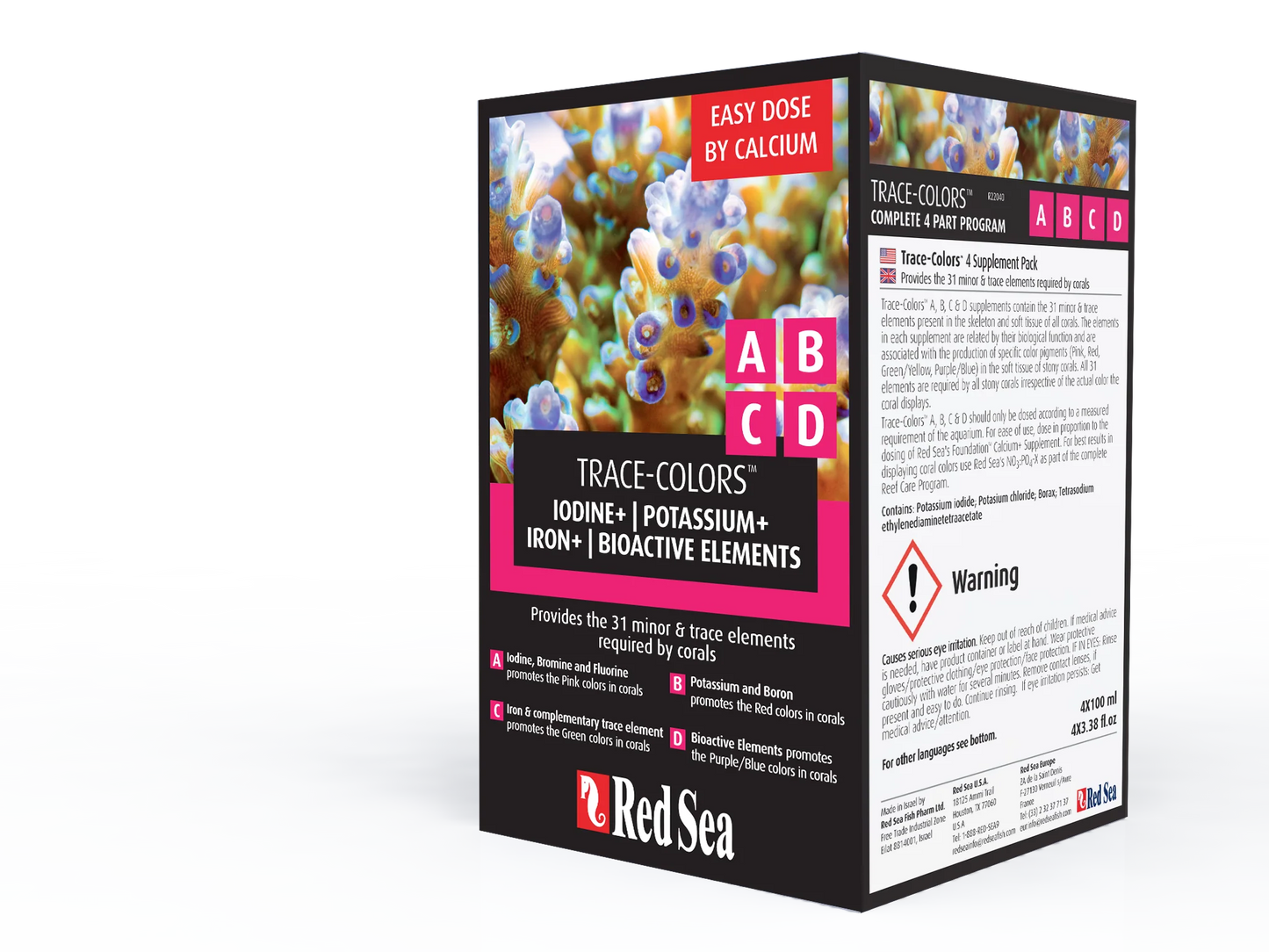 Red Sea Trace Colors ABCD 4-Pack (4@100ml)