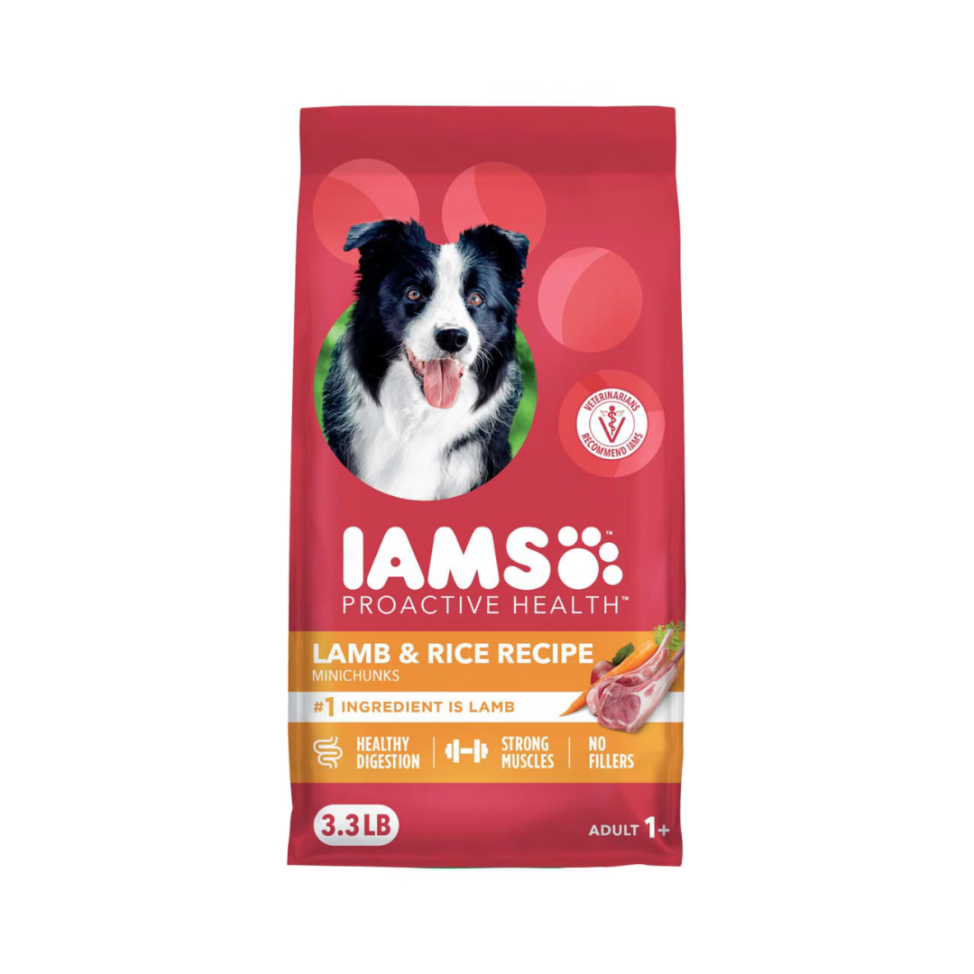 IAMS Proactive Health Minichunks Lamb & Rice Recipe Adult Dry Dog Food (3.3lb)