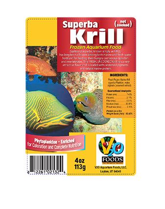 V2O KRILL SUPERBA 112g (4oz) FLATPACK