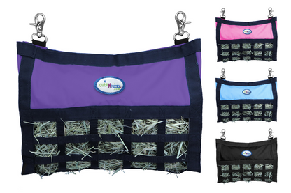CuteNFuzzy Rabbit & Guinea Pig Hay Bag Feeder with Super Tough Bottom® Design | 25 Feeding Openings | Large 15" x 11" x 3" Hanging Hay Feeder | Less Waste, Cleaner Cage | Made in USA Design