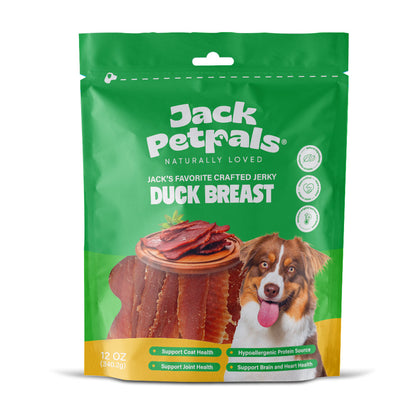Jack PetPals Handcrafted Jerky Duck Breast Dog Treats (12oz)