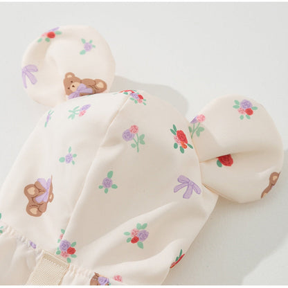 Cat Clothes, Bear Two-legged Cotton-padded Clothes For Kittens, With Fleece Added For Warmth In Autumn And Winter. Two-legged Small Dog Pet Clothing