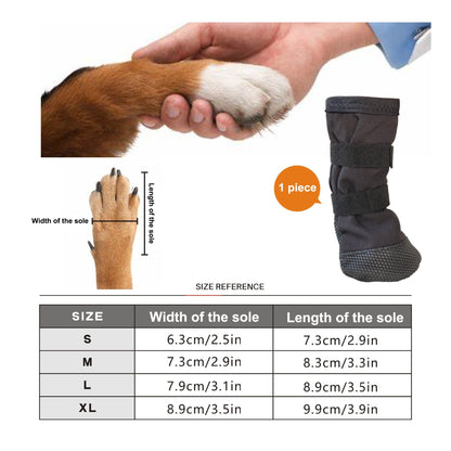 Dog Recovery Boot For Injured Paws - Breathable Dog Shoes With Non-Slip Sole & Self-Adhesive Strap, Dog Bootie To Protect Wounds From Licking, Dirt, And Infection - For Small To Medium Dogs