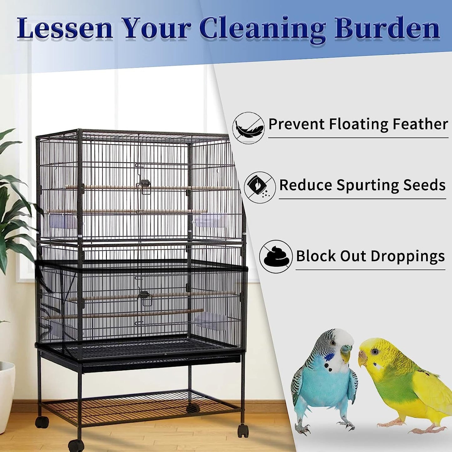 Bird Cage Cover,Tidys & Seed Catchers