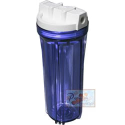 FW4200CW14-RC White head, clear canister,- Ridge Cap