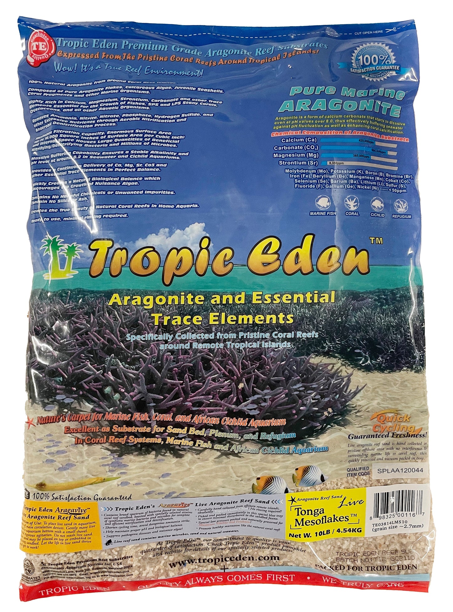 Tropic Eden Live Mesoflakes Sand