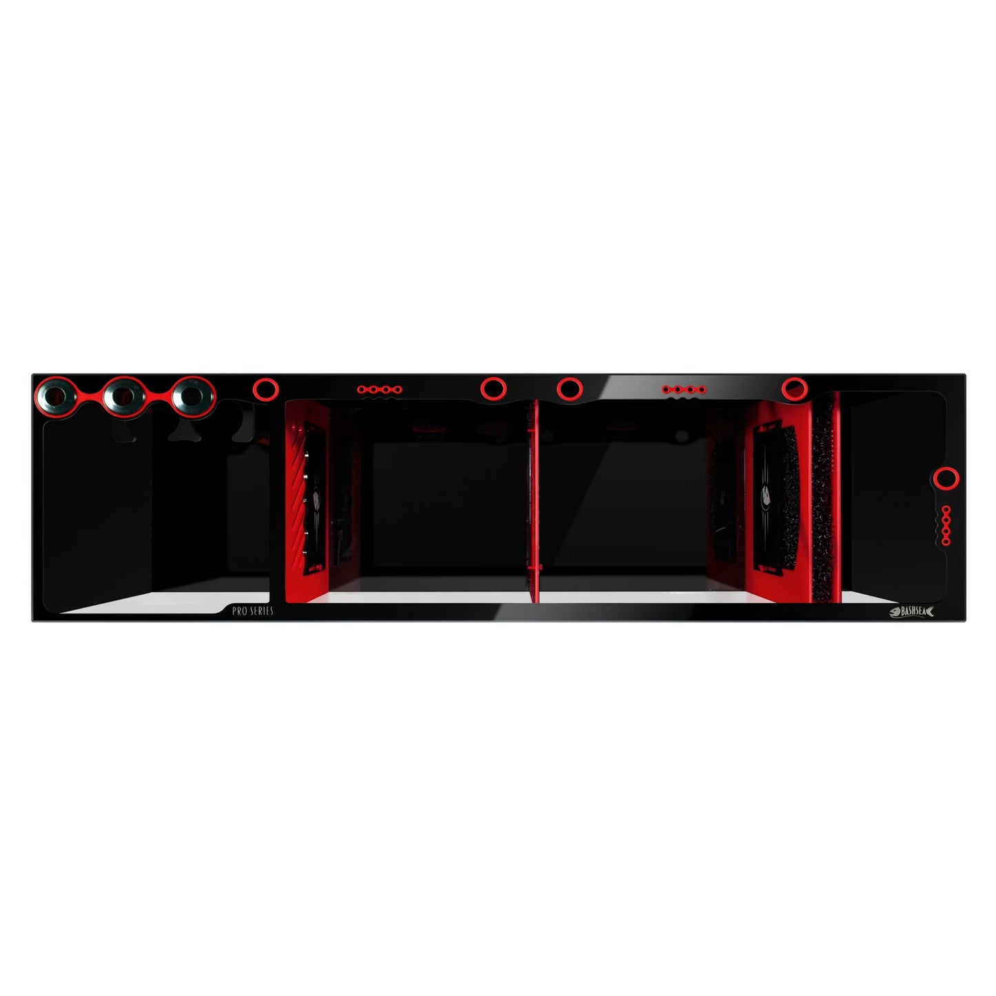 Bashsea 60x18x16 Pro Sump - Red/Black
