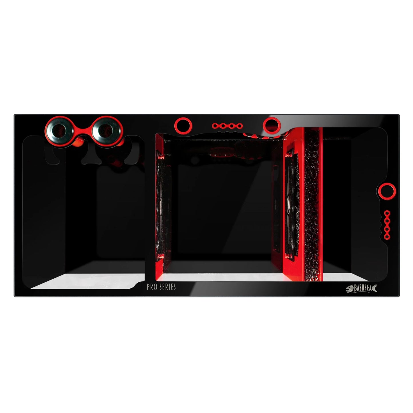 Bashsea 36x18x16" Pro Sump - Red/Black