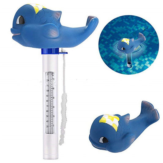 Floating Blue Whale Bath Thermometer for Bearded Dragons