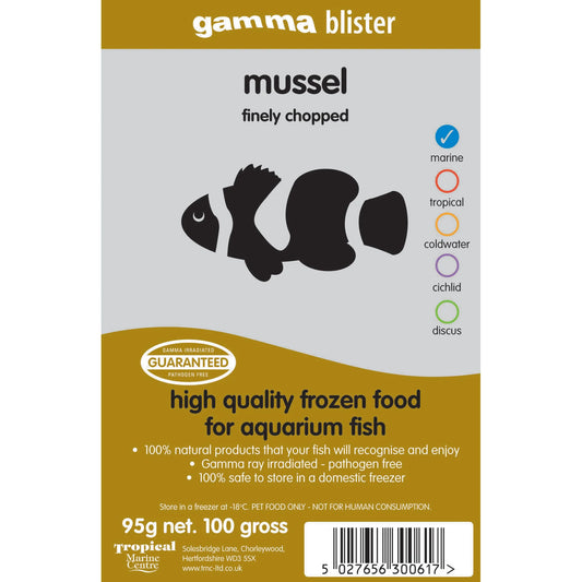 Gamma Blister Pack: Finely Chopped Mussel