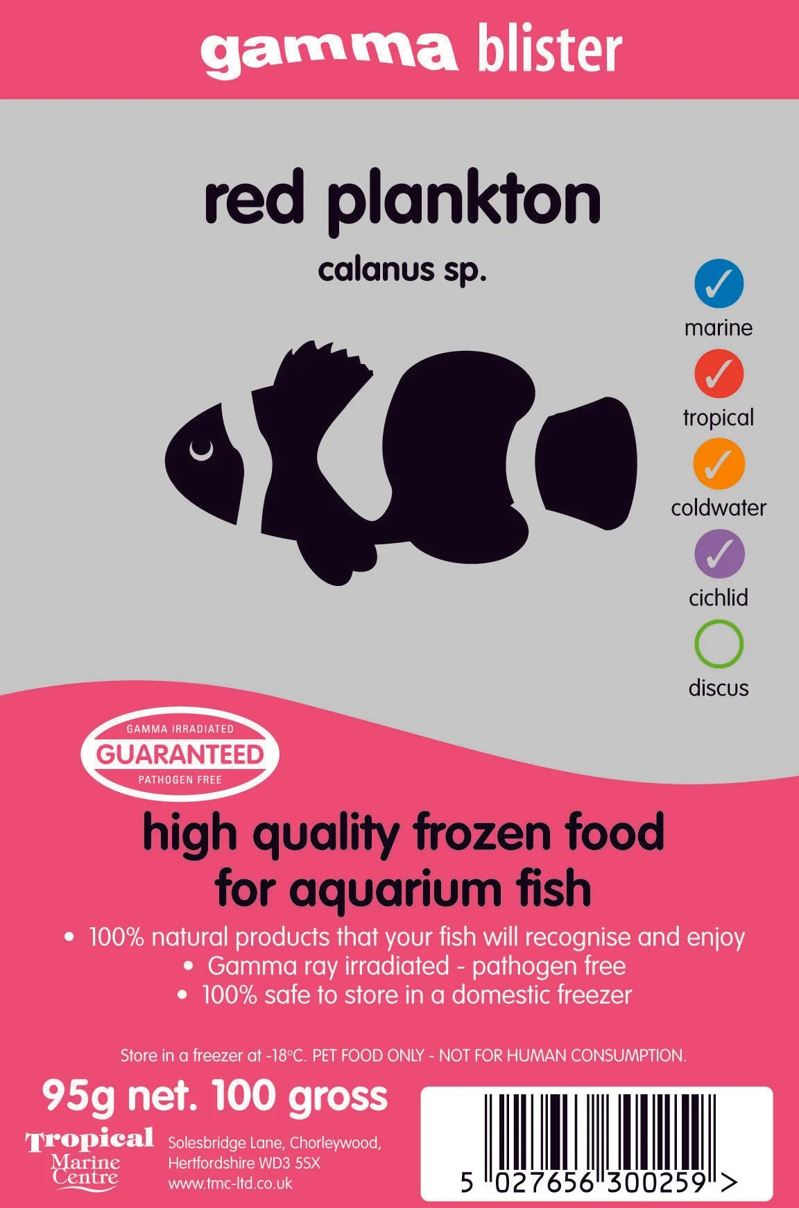 Gamma Blister Pack: Red Plankton (Calanus)
