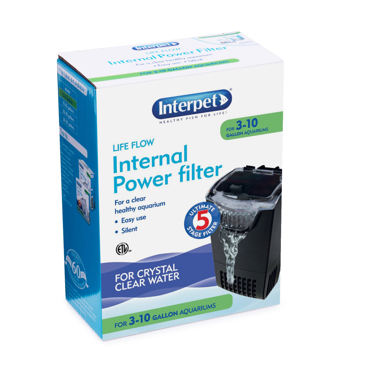 Aquarium Power Filter with 3 cartridges