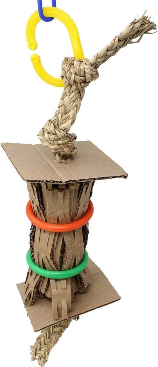 2203 Ring Roll 15" High by 4" Wide Large Parrot Shredder Cage Toy, Macaw, Amazon, Eclectus, and Similar