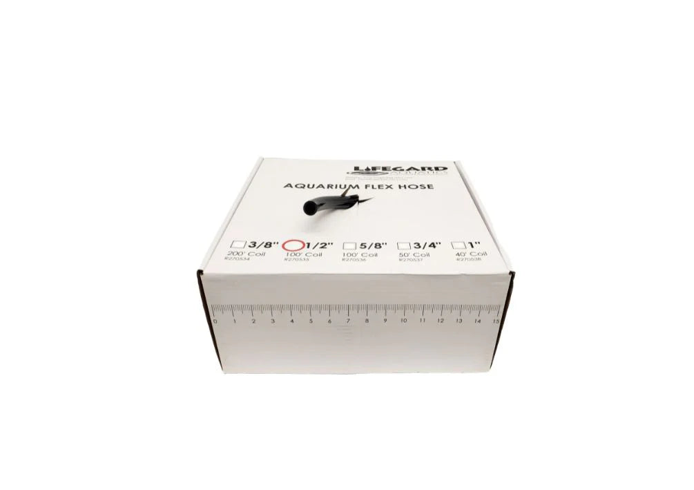 Lifegard Aquatics 1/2" ID X 10' COIL FLEXIBLE TUBING (black)