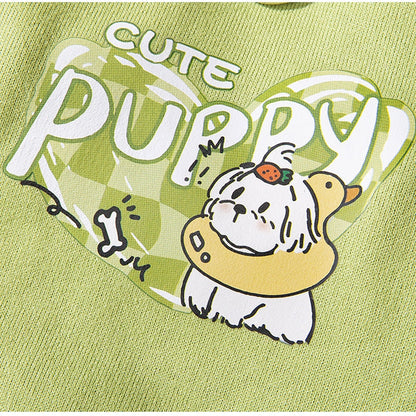 Autumn And Winter Dog Thin Fleece, Cool Style, Drawstring, Hooded, Cute Cartoon Hoodie, Small And Medium-sized Dog And Cat Pet Clothing