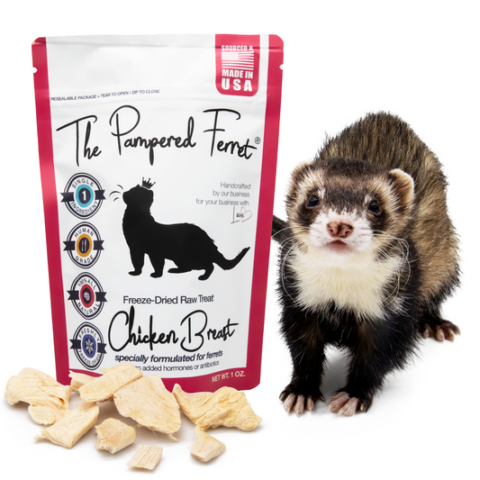 Freeze-Dried Raw Chicken Breast Treat for Ferrets
