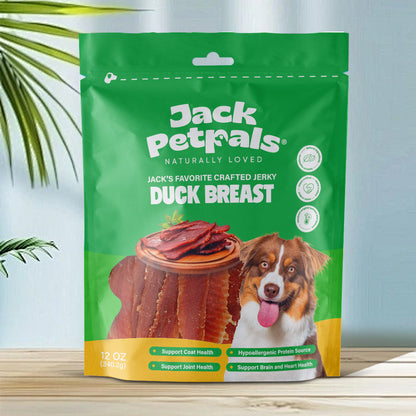 Jack PetPals Handcrafted Jerky Duck Breast Dog Treats (12oz)