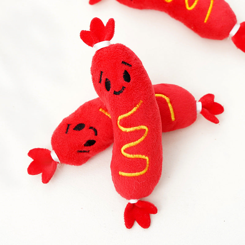 Pet Sounding Plush Toy Bite-resistant Relieving Stuffy Dog Toy