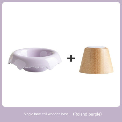 High Leg Ceramic Cat Food Bowl