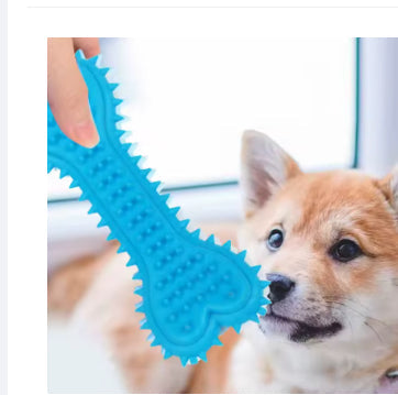 Pet Tpr Toy Love Bone Molar Teeth Cleaning Dog Soft Rubber Toy