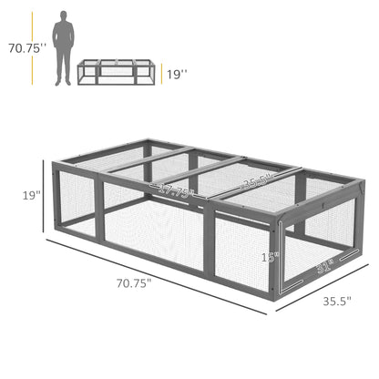 Outdoor Enrichment Habitat & Sunning Enclosure (71" x 35.5")