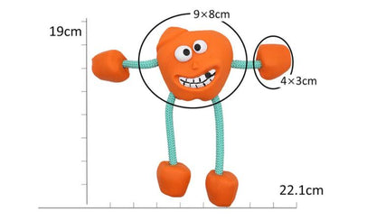 Dog Vocalization Molar Teeth Bite Resistant Rubber Ball Anti-Boring Toy
