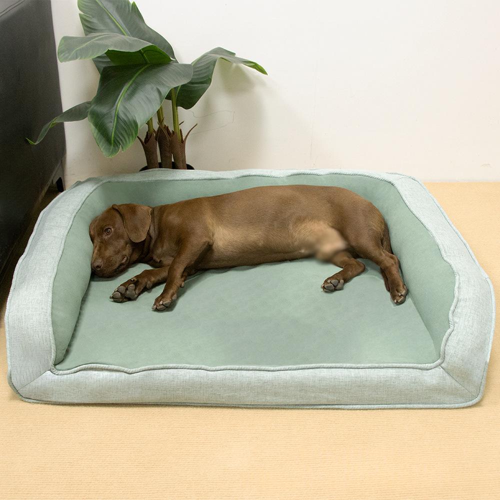 Pet Bed Orthopedic Dog Lounger Spine Supporting Cat And Dog Kennel